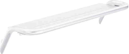 Deante Wall Mounted Bathroom Shelf Metallic White