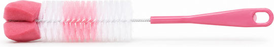 Bottle Cleaning Brush with Handle 32cm Red/White