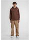 Build Your Brand Men's Promotional Long Sleeve Sweatshirt In Brown Colour