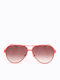 Italia Independent Unisex Sunglasses with Red Frame and Red Lens