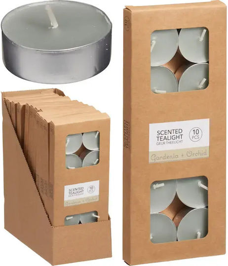 Aromatic Tealights In Green Colour 10 Pieces