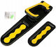 Wall-mounted Bicycle Holder Zola Suspendable Suitable All Types Bicycles 35x7.7 Cm Black Yellow