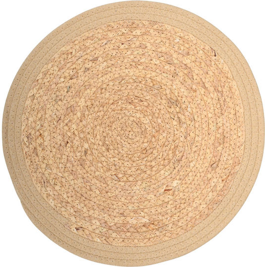 Round Beige Placemats Outline 38cm