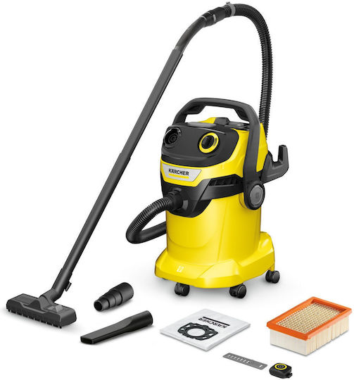 Karcher WD 5 Прахосмукачка за Мокро/Сухо Почистване 1200W с Пластмасов Контейнер 25л