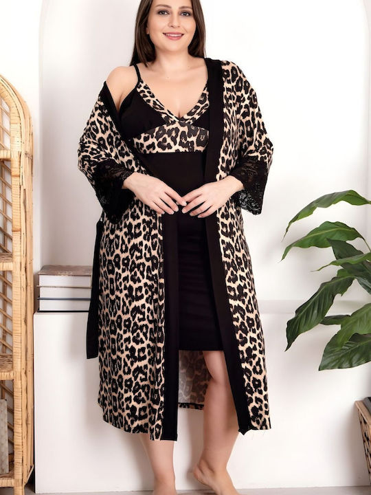 Lady Лятна Дамска Халат с Нощница