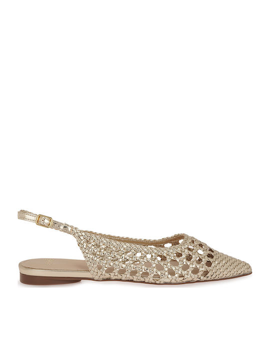 Exe Women's Ballerina Shoes Slingback Platinum