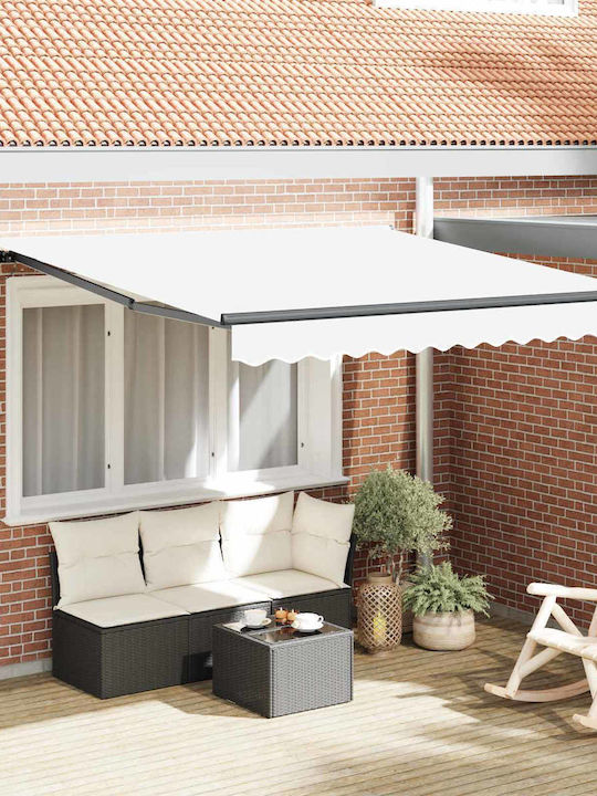 vidaXL Cort Terasă Alb 3.5x2.5m