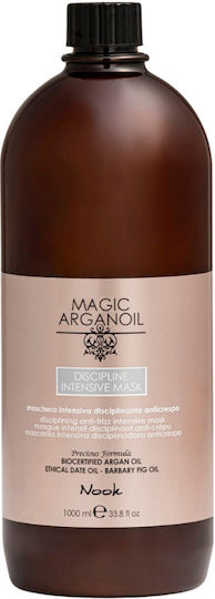 Balsam Anti-Electrizare Ideal Pentru Păr Dificil Indisciplinat Nook Magic Arganoil Discipline Cantitate 1000 Ml