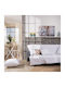 Teoran Bari 00 Three-Seater Sofa Throw Chenille 180x300cm White