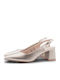 Pumps mit Riemen Goldene