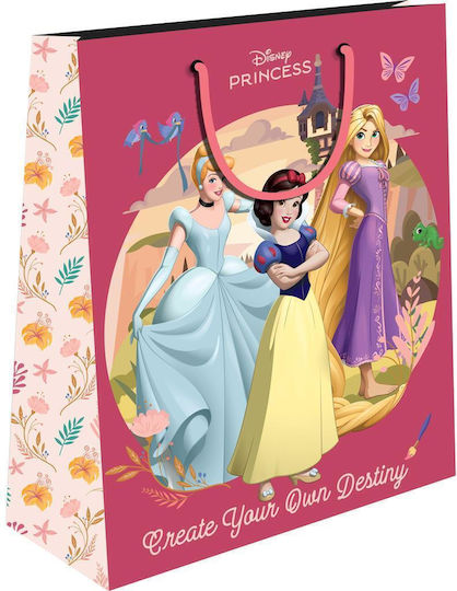 Διακάκης Χάρτινη Τσάντα για Δώρο με Θέμα "Disney Princess" 45x12x33εκ.