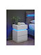 White Wooden Bedside Tables 2 Pieces 35x40cm