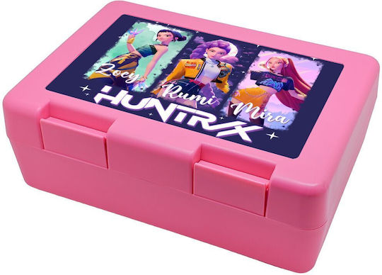 Koupakoupa Huntr X K-pop Girl Group Plastic Kids Food Container K-POP Demon Hunters 18.5 x 12.8 x 6.5cm