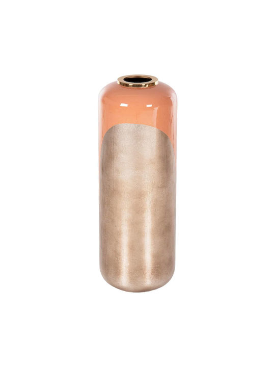 Dekorative Bodenvase Metallisch Orange