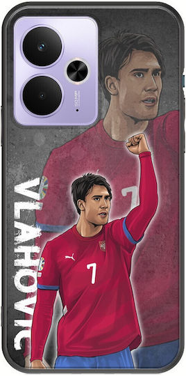 Euro 2024 Dusan Vlahovic Realme 14t 5g Black TPU Black Silicone