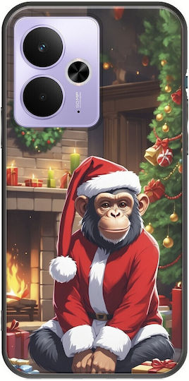 Xmas Animals Chimpanzee Realme 14t 5g Black Tpu Μαύρη Σιλικόνη