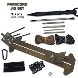Paracord Jig Paracord Weaving Tool Set Khaki Type Set Set 16pcs