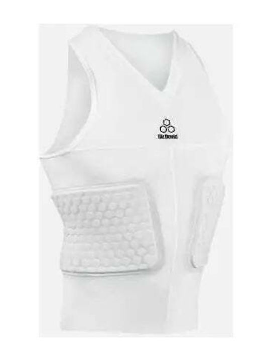 V-neck Tank Top Rib & Spine Hexpads White