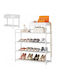 Stoff Schuhorganisator 59x22x82cm