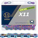 Kmc X11 Aurora Blue Waxed Chain