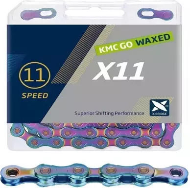 Kmc X11 Aurora Blue Waxed Chain