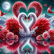 Diamond Mosaic Swans 2002519 25191