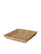 JK Home Decoration Tavă Decorativă Din Wicker Pătrată 34x34x6cm