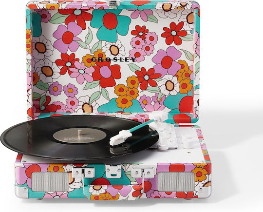 Crosley Cruiser Plus Flowers Βαλιτσάκι Πικάπ Πολύχρωμο