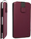 Wonder Flexi Pouch Back Cover Burgundy (iPhone Air Galaxy S26 Xiaomi 15 Oppo A55)