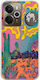 Psychedelic Cactus Realme 14 5g Flexible TPU Transparent Silicone