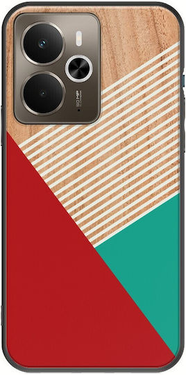 Triangles Lines Realme 14 5g Black TPU Black Silicone