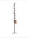 Freistehende Kleiderständer Metallisch Schwarz 170cm