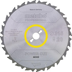 Metabo Disc Circular de Tăiere Lemn