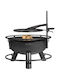CookKing Открита Камина За Навън Метална Черна