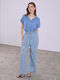 Celestino Damenhose Denim Optik Loose Fit Hellblau