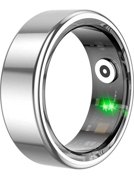 Avizar Connected Ring Size 12 Titan Model Charging Case Silver