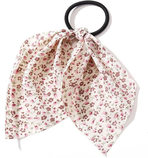 Avizar Elastisches Haargummi In Gelb Blumenhaft Schleier Romantisch