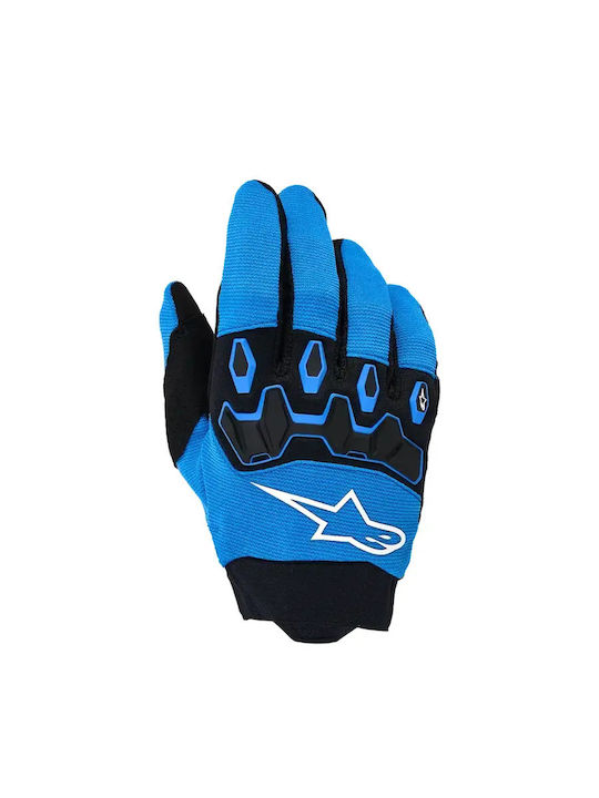 Alpinestars MX Full Bore V2 Summer Kids Motocross Riding Gloves Black/Blue