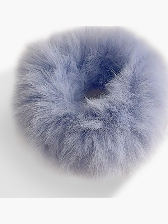Classic Cabbage Fake Fur Hair Fluffy Sweet Blue