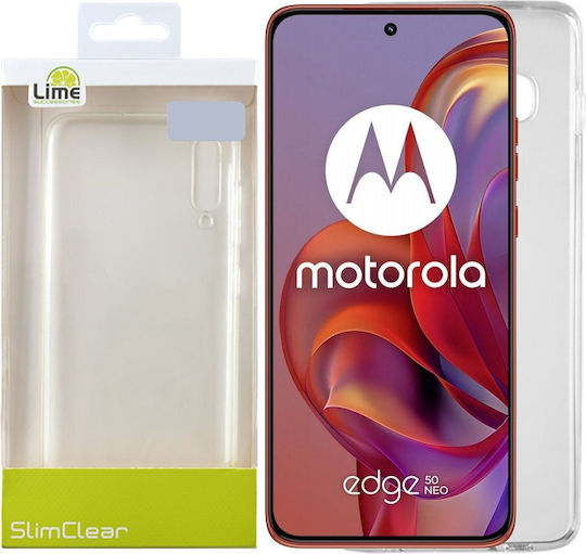 Lime Lime Back Cover din Silicon Transparent (Motorola Edge 50 Neo / Edge 60 Neo)