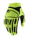 100% Airmatic Summertime Men's Motocross Riding Gloves Yellow Fluorescent Mesh
