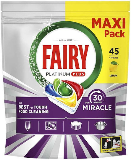 Fairy Platinum 45 Κάψουλες Πλυντηρίου Πιάτων