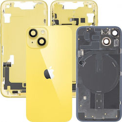 Capac Baterie Spate Sticlă Cadru Mijlociu iPhone 14 Accesorii Complete Galben Grad A Capac Baterie Spate Sticlă Cadru Mijlociu iPhone 14 Accesorii Complete Galben Grad A