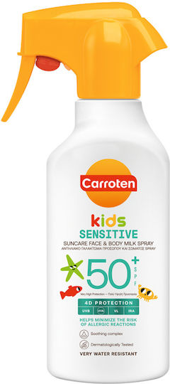Carroten Sensicare SPF50+ Водоустойчив Детски Слънцезащитен Крем Емулсия за Лице и Тяло 270ml