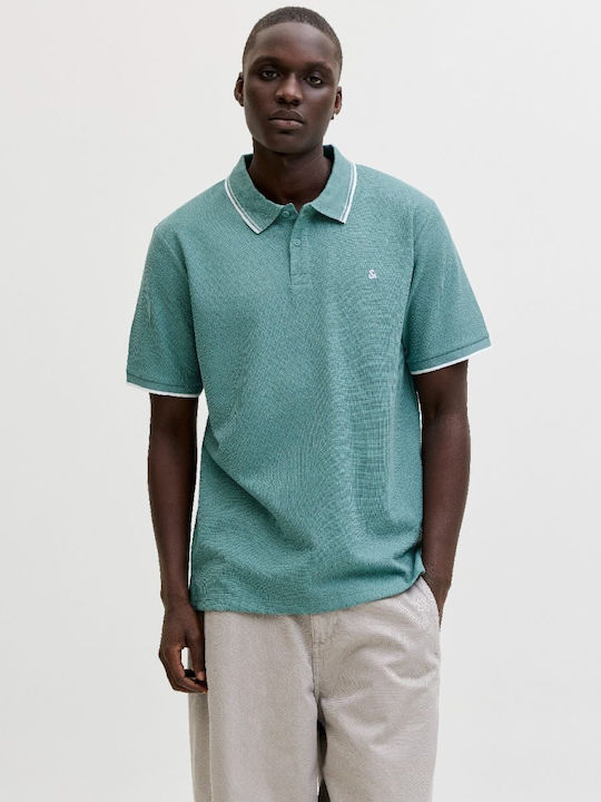 Jack & Jones Polo Μπλούζα Mineral Blue