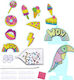 Set Creativ 12 Autocolante Mozaic cu Diamante Zola Model Candy Șablon Autocolante Diamante Tavă Aplicator 2 Ventuze