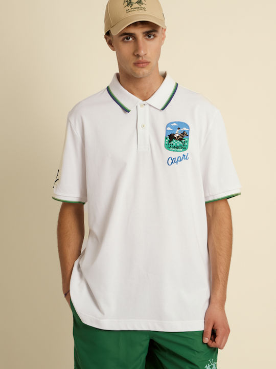 Polo Short Sleeve Blouse White