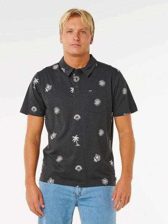 Polo T-shirt Washed Black