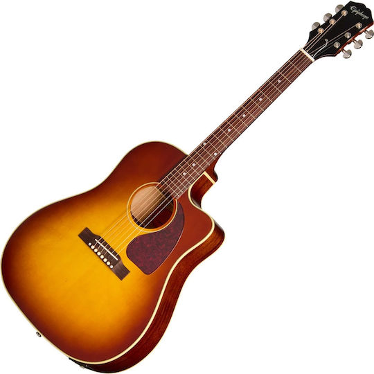Epiphone Полуакустична Китара J-45 Burst