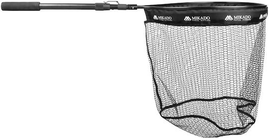 Mikado Mft Folding Landing Net Rubber Mesh 135cm 50x40cm